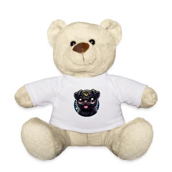 Mystic Pug Galaxy - Teddy Bear - white - Front