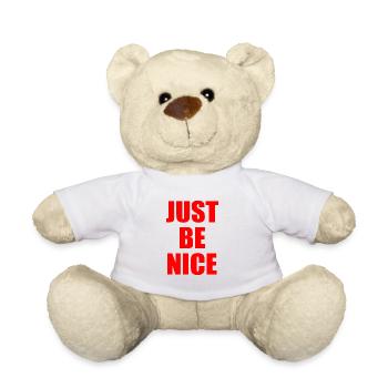 Just be nice - Teddy - Weiß - Vorne