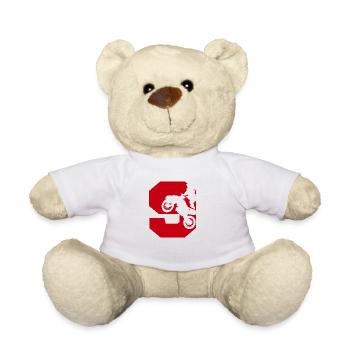 Moto 9 biker - Teddy Bear - white - Front