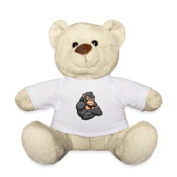 gorille - Nounours - blanc - Devant
