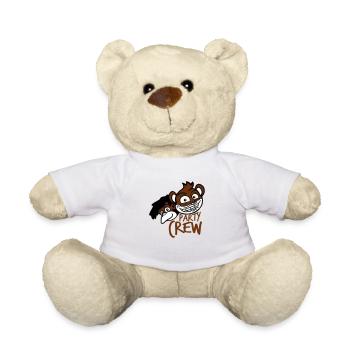 Monkey Party Crew Monkeys Celebrate Team Friends Saying - Teddy Bear - white - Front