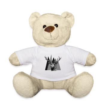 Hirsch - Teddy - Weiß - Vorne