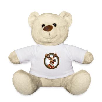 Weihnachtsrentiere - Teddy - Weiß - Vorne
