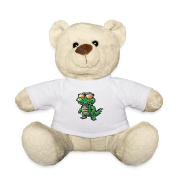 Alligator Comic Cool - Teddy Bear - white - Front