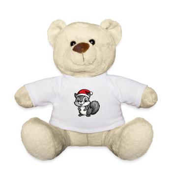 Noël écureuil - Nounours - blanc - Devant
