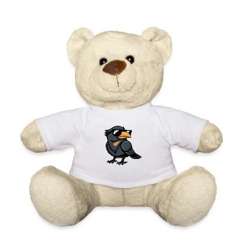 Rabe Krähe Comic Cool - Teddy - Weiß - Vorne
