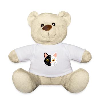 Ronronnement et miaulement - Nounours - blanc - Devant