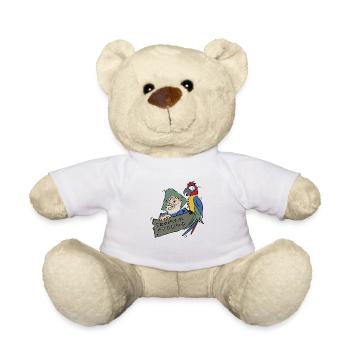 Robinson Crusoe Tag - Teddy - Weiß - Vorne