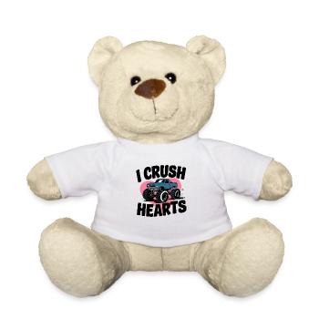 I Crush Hearts Monster Truck - Nounours - blanc - Devant