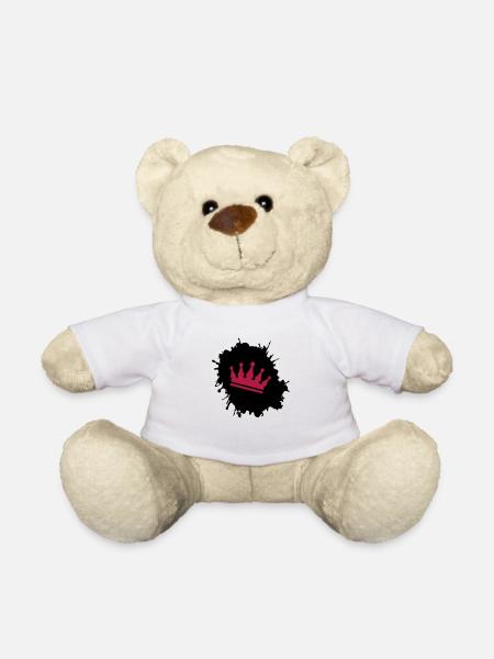 klecks krone - Teddy - Weiß