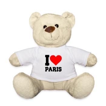 i love paris - Teddy Bear - white - Front
