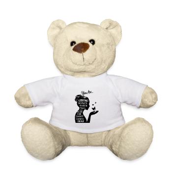 You are strong...! Personalisierbar - Teddy - Weiß - Vorne