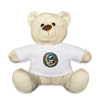 Calico Cat Moon - Teddy Bear - white - Front