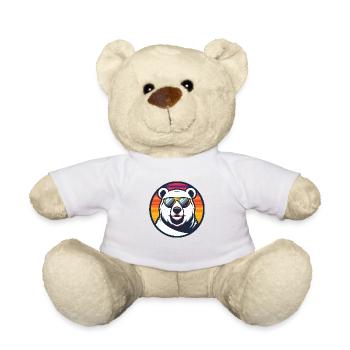Polar Bear Cool Comic - Teddy Bear - white - Front