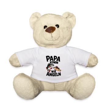 Papa komm wir angeln! Angelabenteuer mit Papa - Teddy - Weiß - Vorne