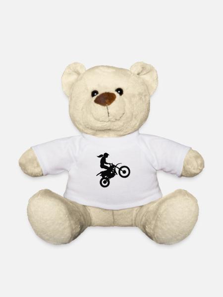 MOTOCROSS GIRL - Teddy - Weiß