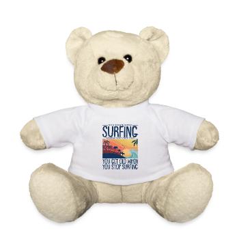 Surf surfeur surfeur fille surf bus planche de surf - Nounours - blanc - Devant