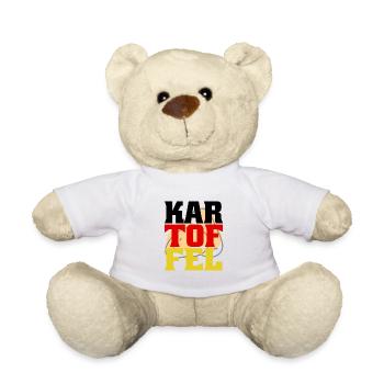 Deutsche Kartoffel - Parodie Scherz Nationalflagge - Teddy - Weiß - Vorne