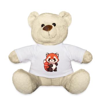 Total niedlicher roter Panda - Teddy - Weiß - Vorne