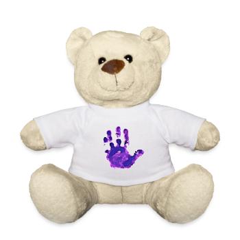 Hand Tinte Kinderhand Abdruck ink - Teddy - Weiß - Vorne