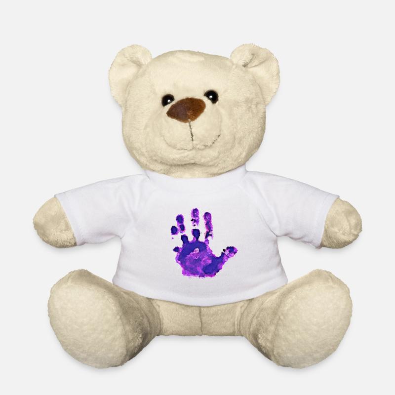 Hand Tinte Kinderhand Abdruck ink - Teddy - Weiß