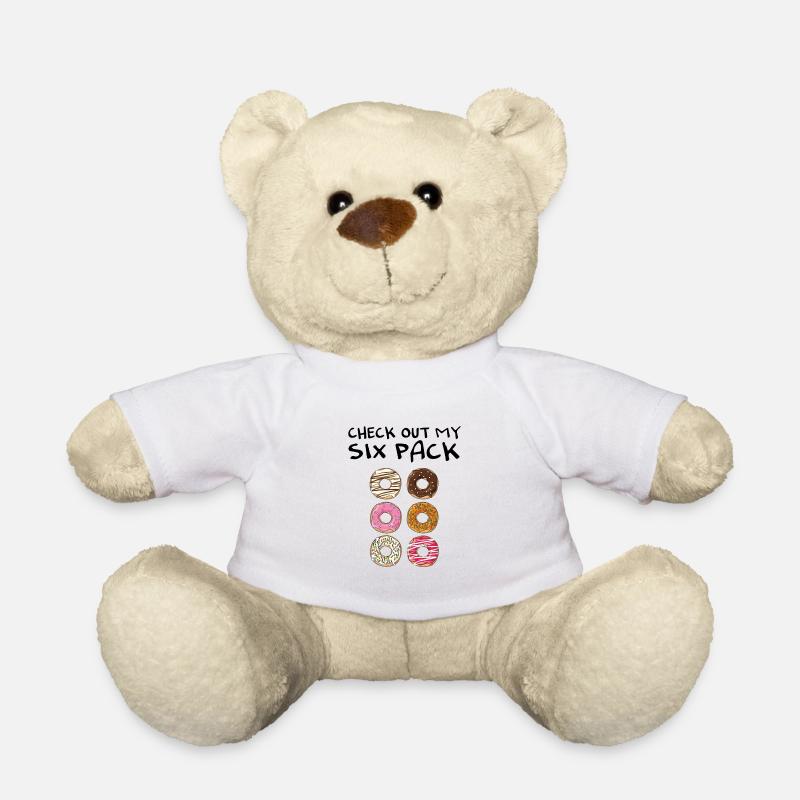 Check out my six pack Donut Shirt - Teddy - Weiß