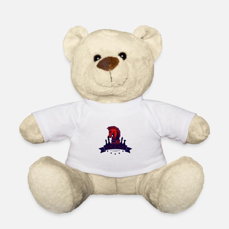 Pièces d'échecs d'échecs - Nounours - blanc