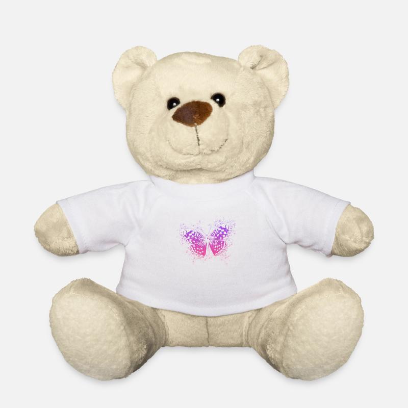 papillon - Nounours - blanc
