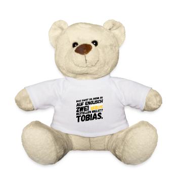 Lustige Sprüche Tobias Bier - Teddy - Weiß - Vorne