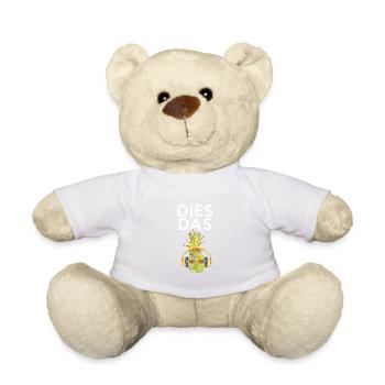This the Pineapple Fruit Pineapple Summer Surfer - Teddy Bear - white - Front