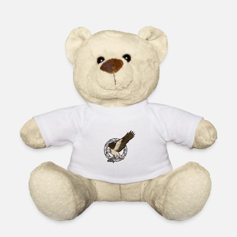 osprey bird Osprey bird of prey eagle falcon gift - Teddy Bear - white