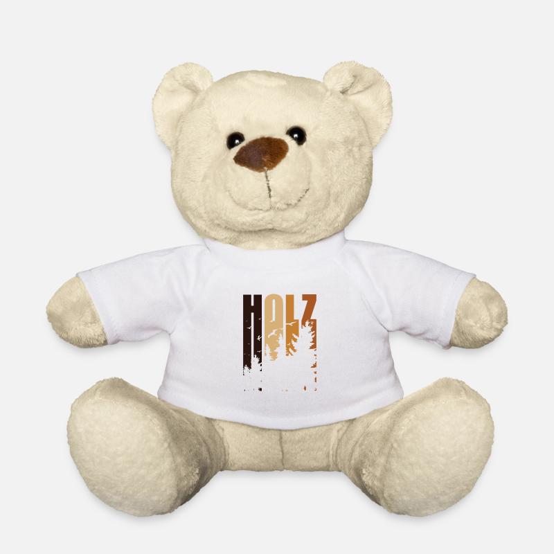 Holz Wald Für Holzfäller - Teddy - Weiß