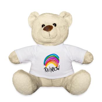arc en ciel - Nounours - blanc - Devant