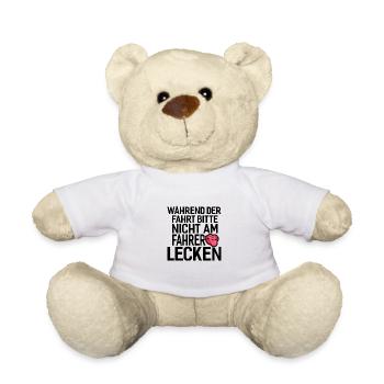 fahrer auto lecken spruch geschenkidee - Teddy - Weiß - Vorne