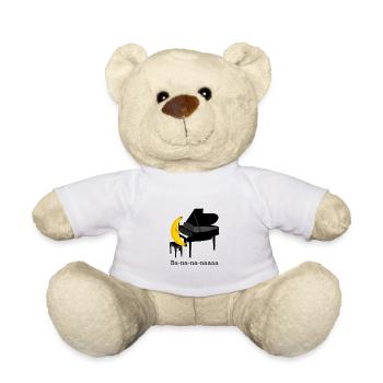 Banane Klavier Piano Klassik Musik Symphonie - Teddy - Weiß - Vorne
