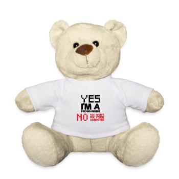 Oui Je suis un programmeur Informatique Informatique - Nounours - blanc - Devant
