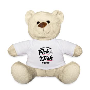 Sprüche Sex Fick dich Fuck off - Teddy - Weiß - Vorne