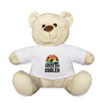 surf Papa Surfeur Père Surf surf surf - Nounours - blanc - Devant