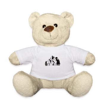 Randonnée Camping Outdoor Dictons Camper Randonneurs - Nounours - blanc - Devant