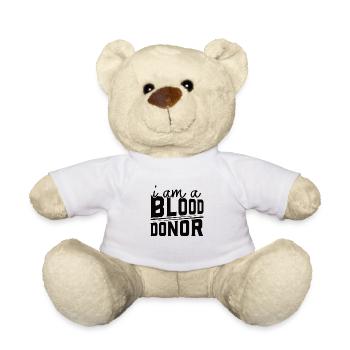 Blutspende Blutspenden Blutspender - Teddy - Weiß - Vorne