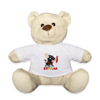 Cute Bull Bullfighting Espana - Teddy Bear - white - Front