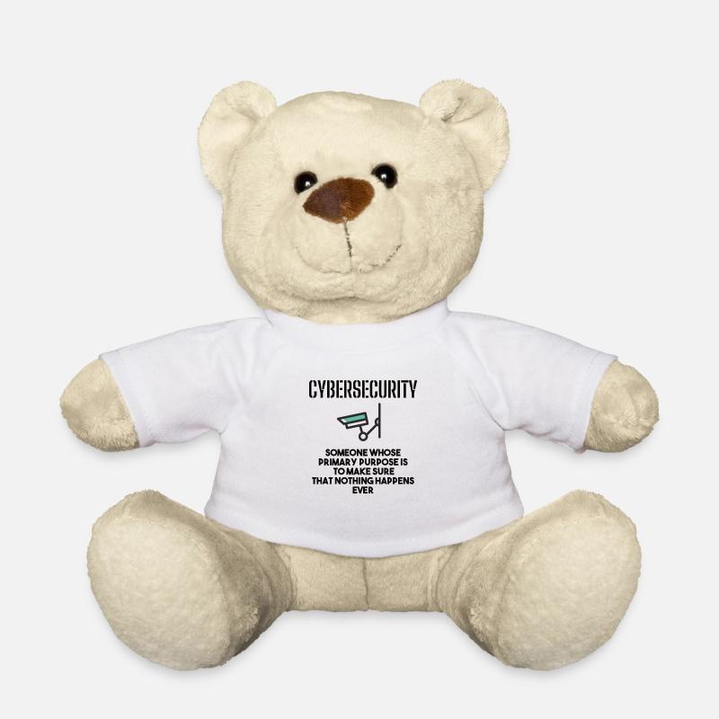 Cybersecurity - IT Security Computer Scientists - Teddy Bear - white