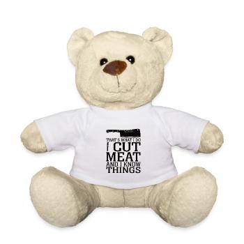 Boucherie Profession Drôle Dire Cadeau - Nounours - blanc - Devant