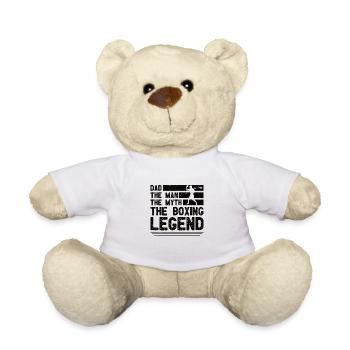 Boxer Papa Père Boxe Arts Martiaux Fête des Pères - Nounours - blanc - Devant