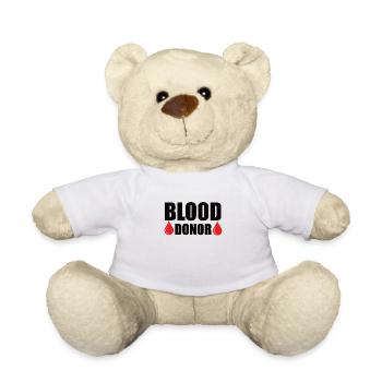 Don de sang Dons de sang Donneurs de sang - Nounours - blanc - Devant