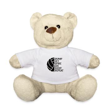 Volleyball Volley Aufschlag Volleyballspieler - Teddy - Weiß - Vorne