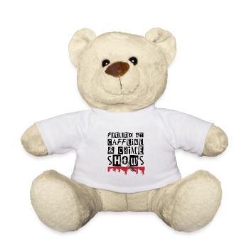 True Crime Crime Series Crime Coffee - Teddy Bear - white - Front