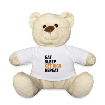 Leitungsmonteur Monteur Elektriker Freileitung - Teddy - Weiß - Vorne