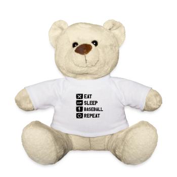 Baseball Baseballteam Baseballer Baseballspieler - Teddy - Weiß - Vorne