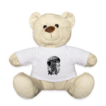 Astronaute au clair de lune - Nounours - blanc - Devant